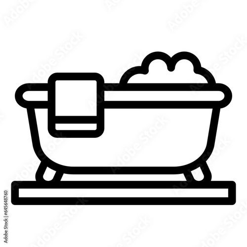 Bathtub Vector Icon Design Illustration