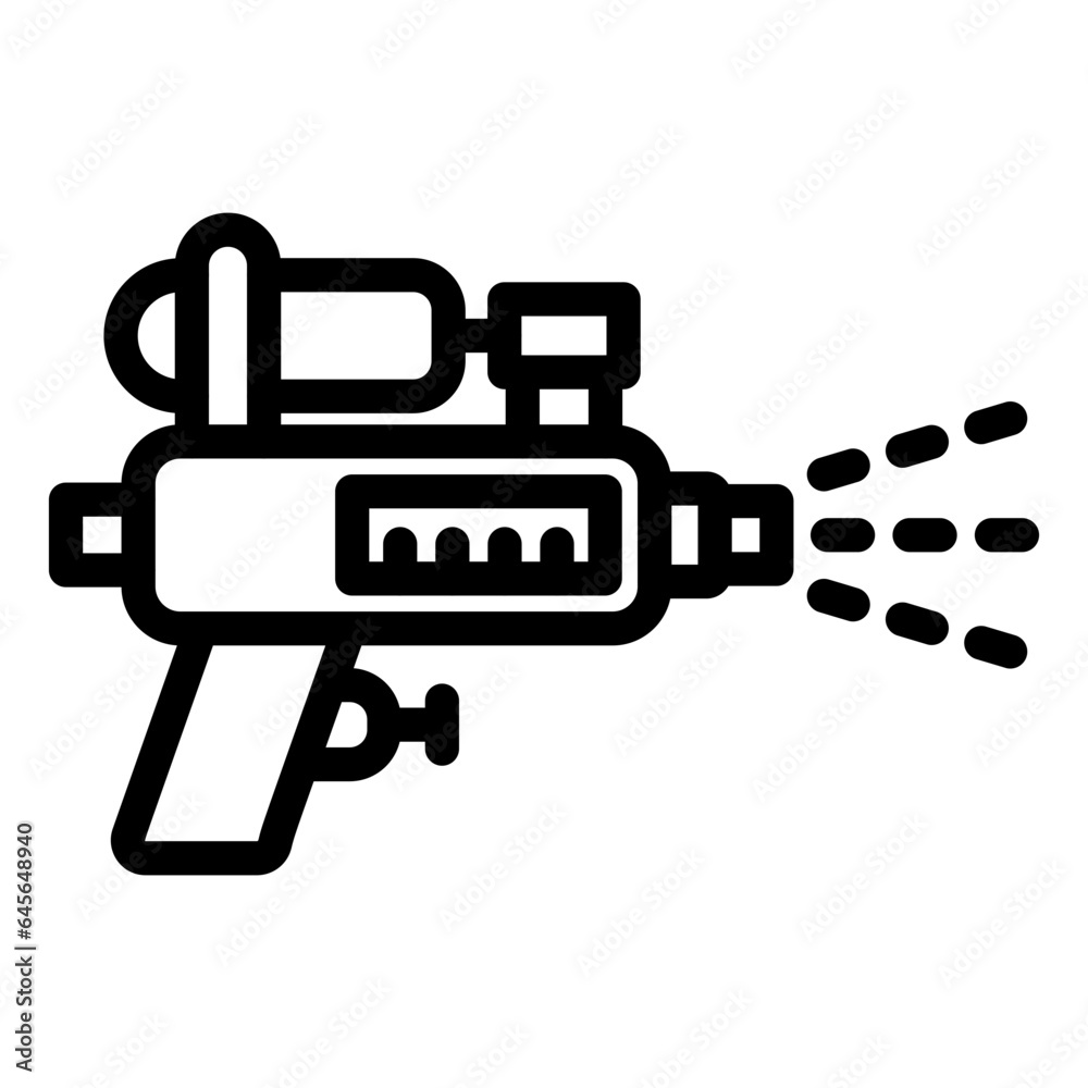 Water Gun Vector Icon Design Illustration Water Gun Vector Icon Design Illustration