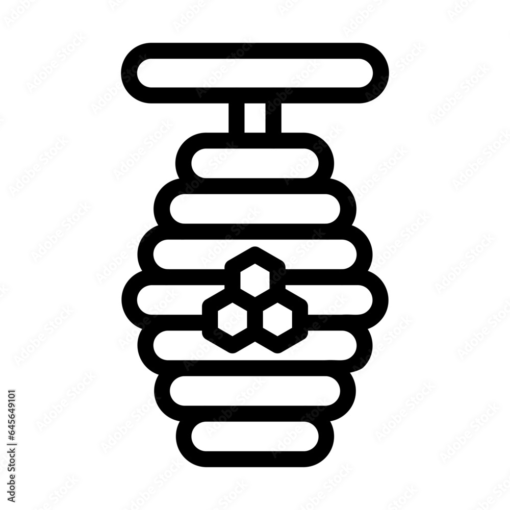Honey Bee Vector Icon Design Illustration Honey Bee Vector Icon Design Illustration