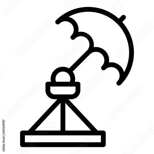 Umbrella light Vector Icon Design Illustration