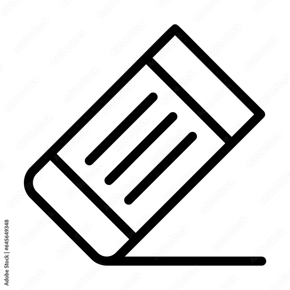Eraser Vector Icon Design Illustration Eraser Vector Icon Design Illustration