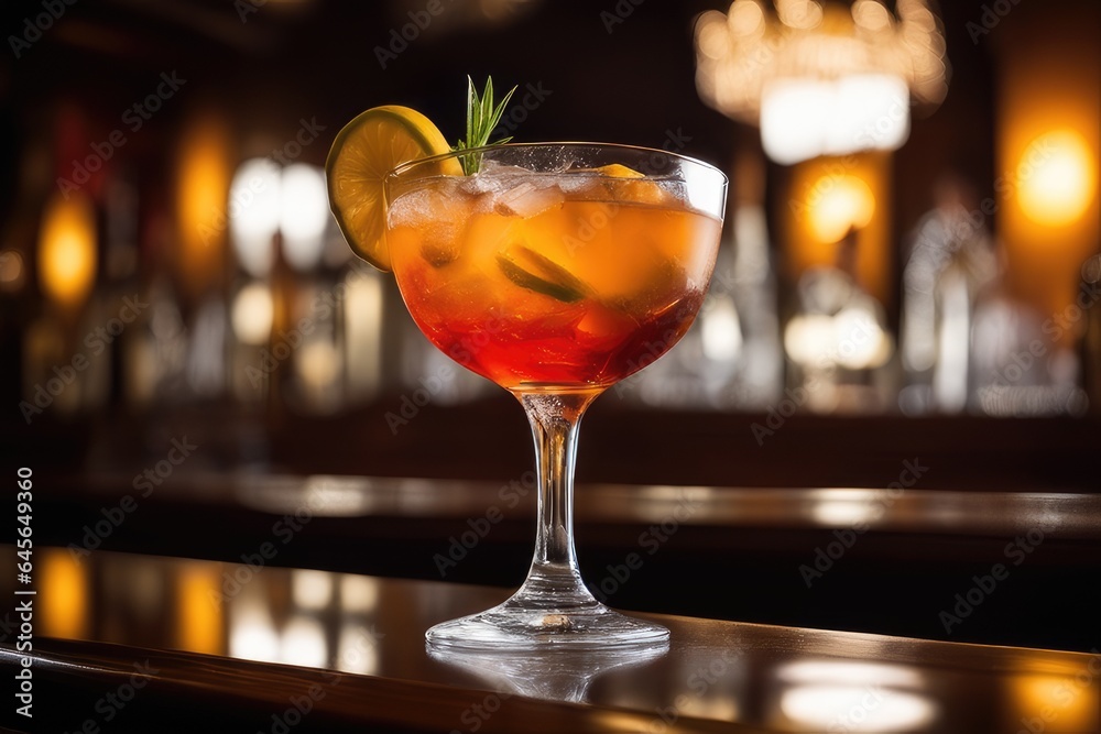 Fototapeta premium cocktail in the bar