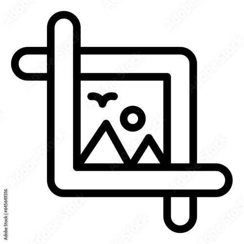 Crop Vector Icon Design Illustration