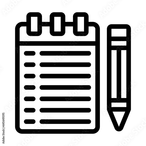 Notebook Vector Icon Design Illustration