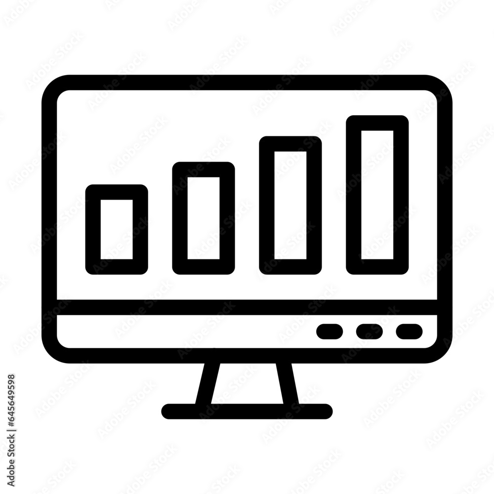 Statistics Vector Icon Design Illustration Statistics Vector Icon Design Illustration