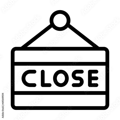 Close Sign Vector Icon Design Illustration