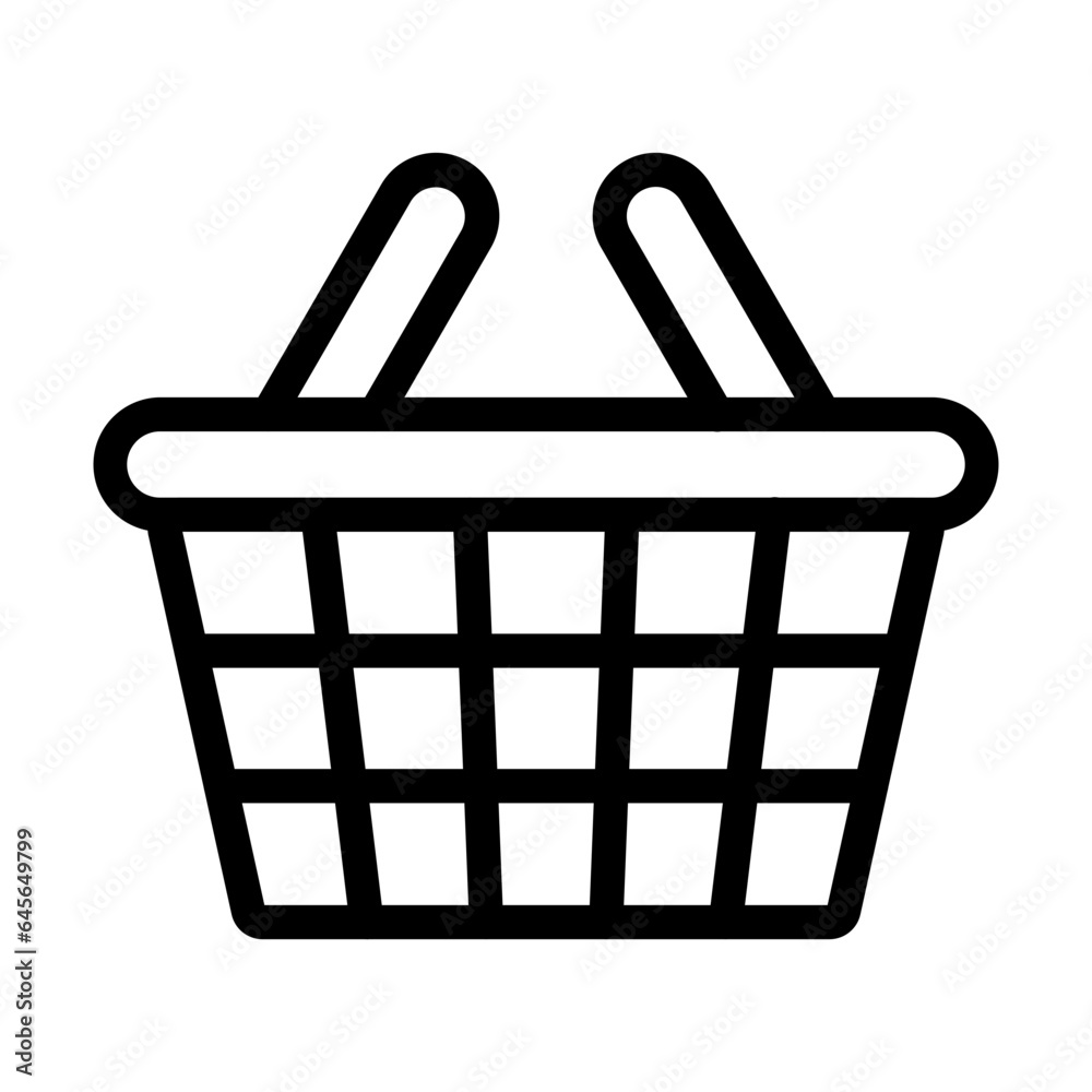 Picnic Basket Vector Icon Design Illustration Picnic Basket Vector Icon Design Illustration