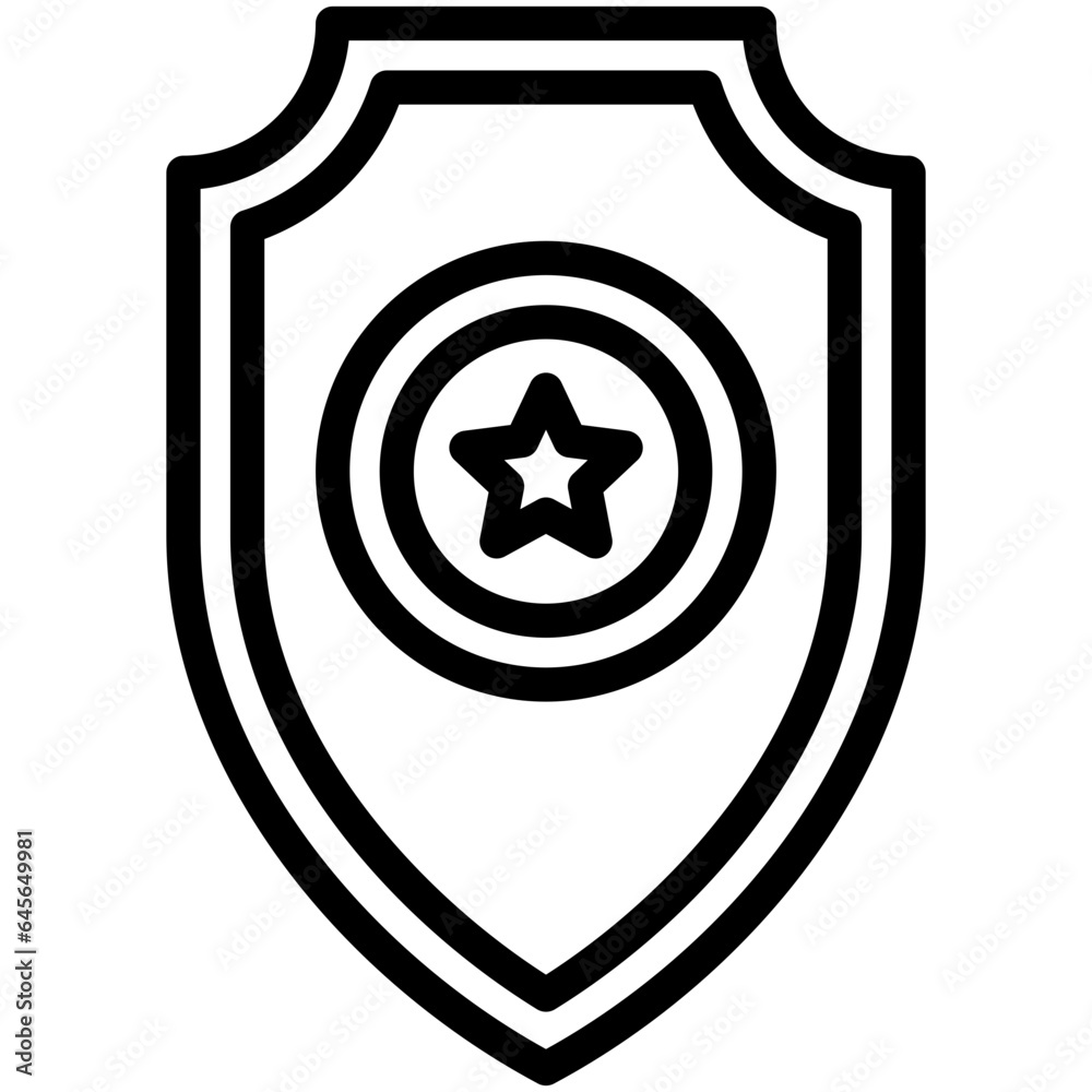 Shield Vector Icon Design Illustration Shield Vector Icon Design Illustration