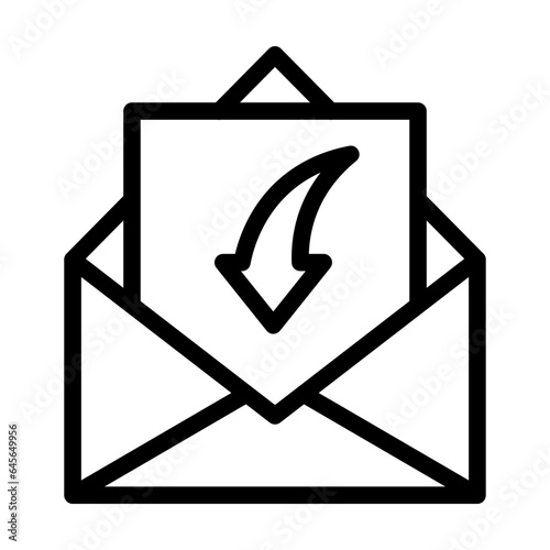Receive Mail Vector Icon Design Illustration