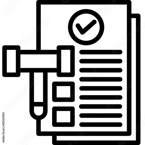 Legal Documents Vector Icon Design Illustration