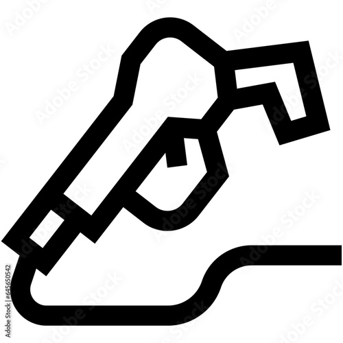 Fuel Nozzle Vector Icon Design Illustration