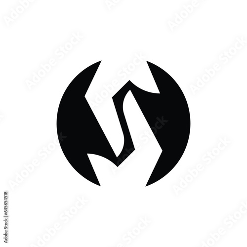 Hand shake icon logo design concept, clean, minimal