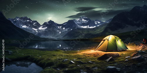 Camping in den Bergen KI © KNOPP VISION