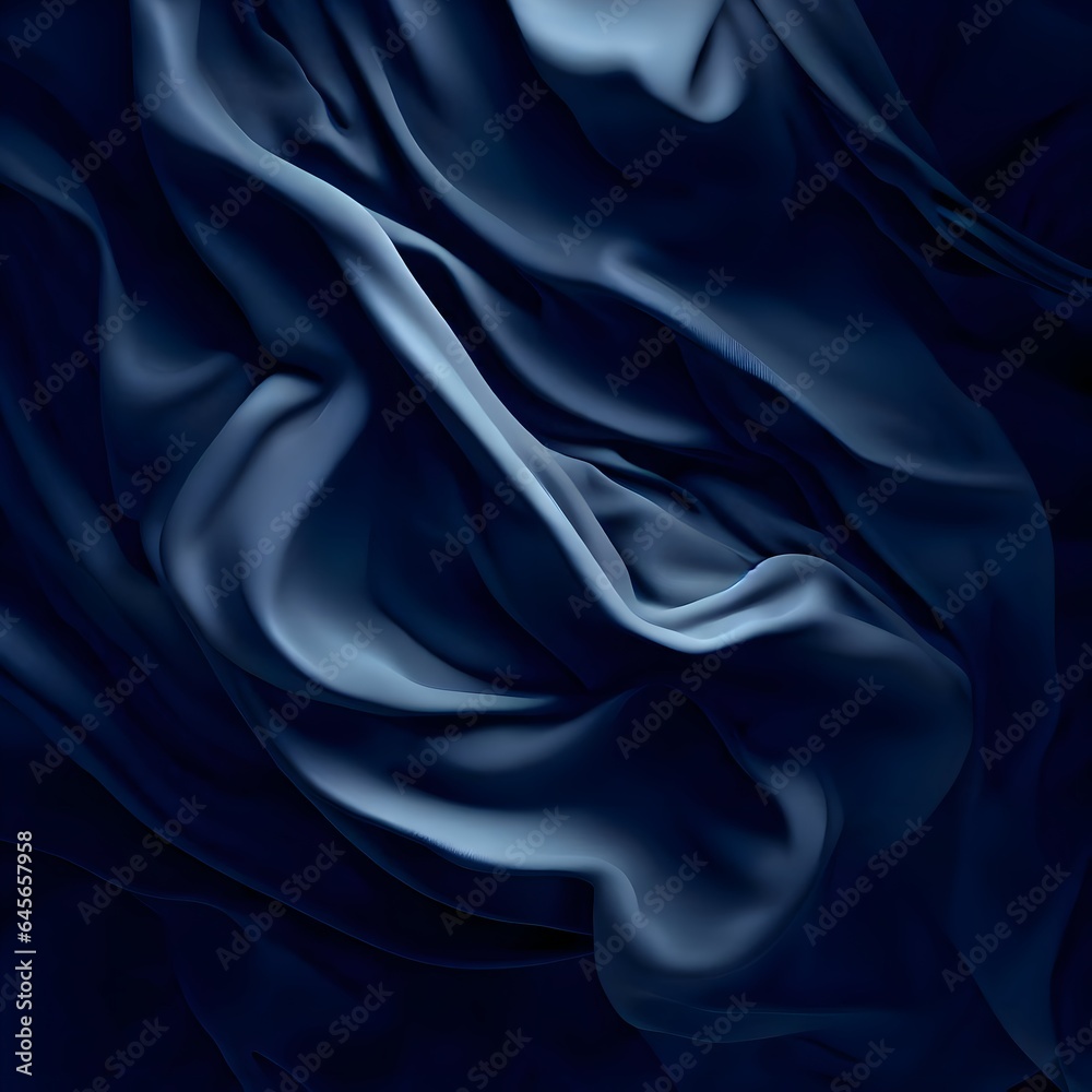 Dark blue fabric background Dark blue fabric background