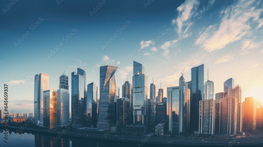 Skyscrapers, AI generated Image