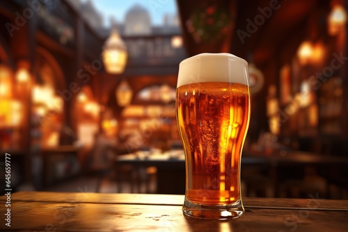 beer being poured into glass with gourmet hamburgers