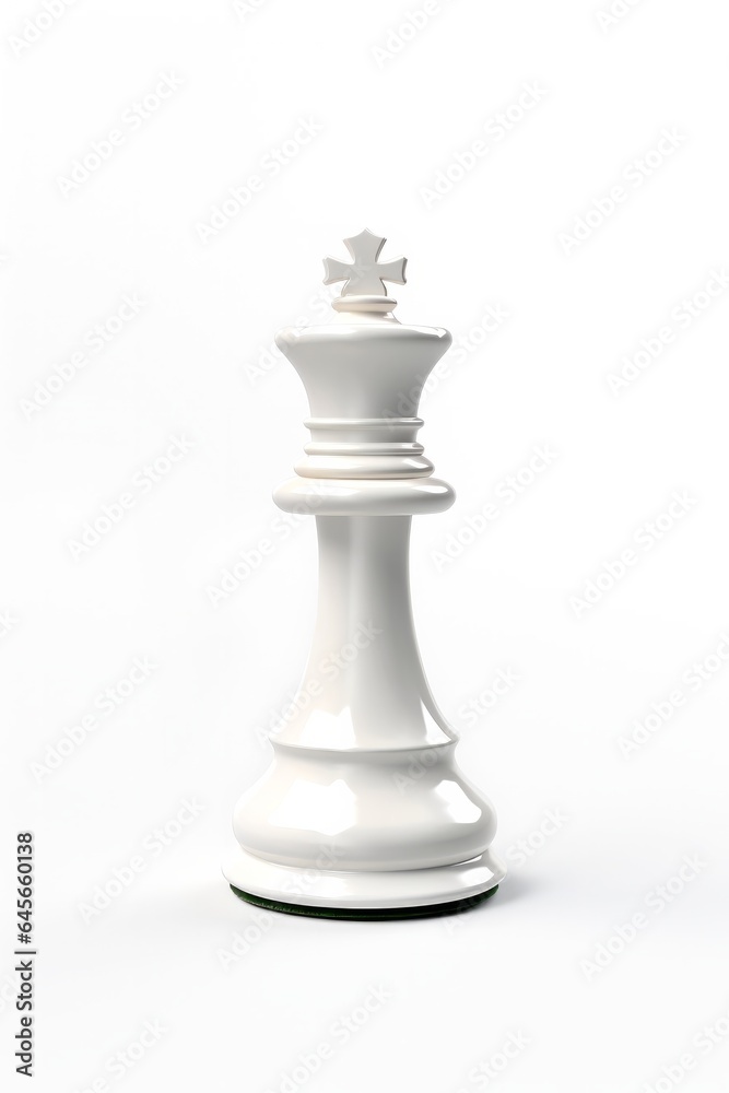 Chess piece king on a white background. Chess piece king on a white background.
