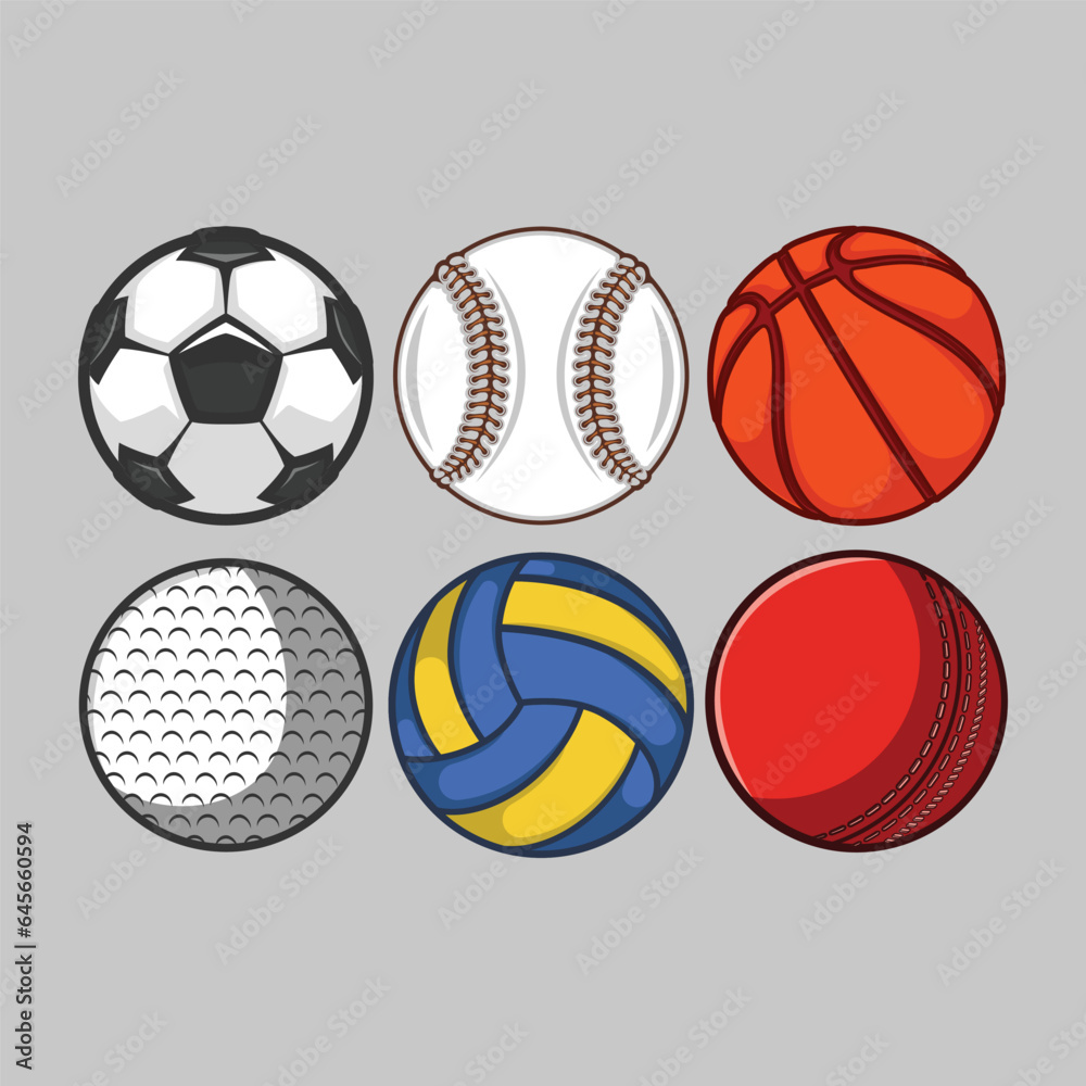 Obraz premium Set Of Sports Balls