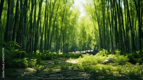 Bamboo forest  AI generated Image