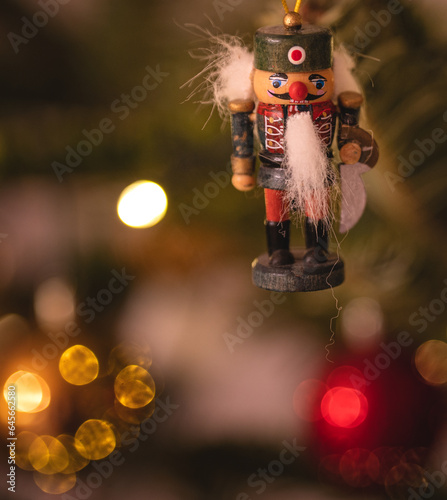 Vintage wooden toy doll wit...