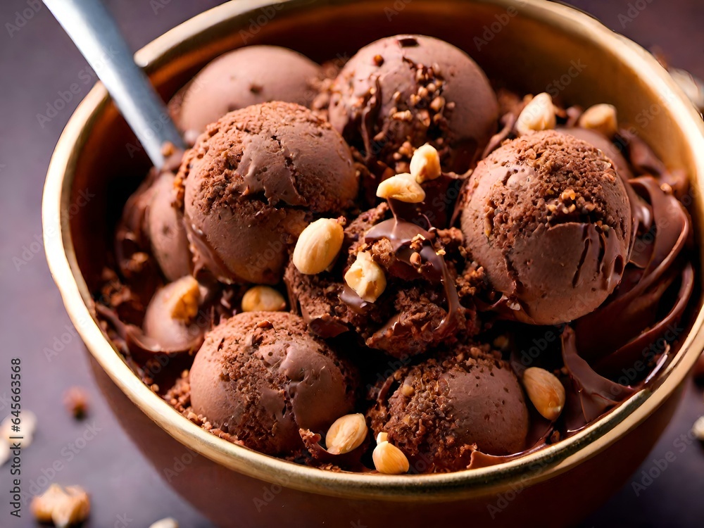 chocolate ice cream delicious and refreshing chocolate ice cream delicious and refreshing
