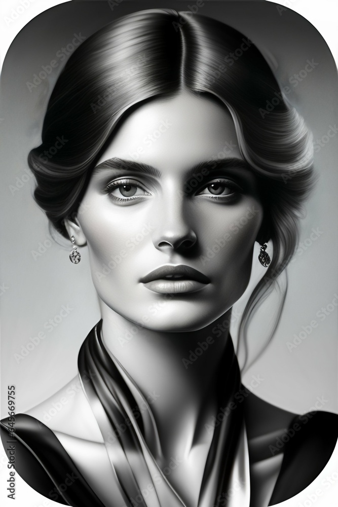 portrait of a woman black and white portrait of a woman black and white