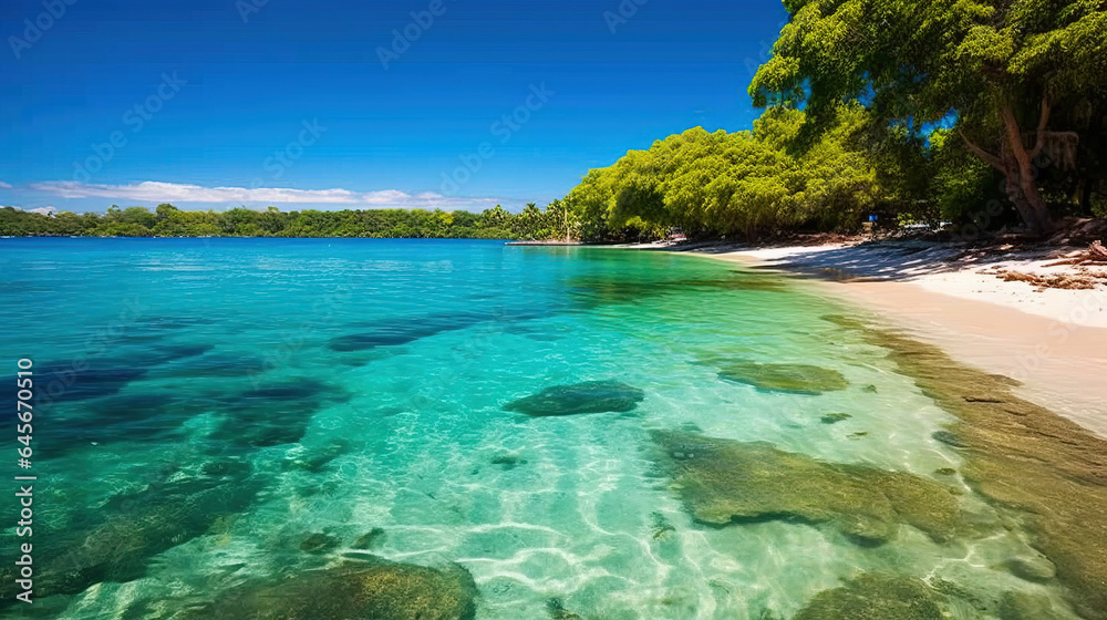Aerial View of Beautiful Island in The Ocean Tourism and Travel Concept Aerial View of Beautiful Island in The Ocean Tourism and Travel Concept