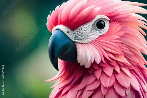 red parrot portrait © David Kreuzberg