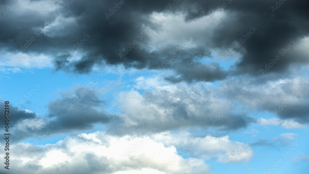 Clouds on the blue sky