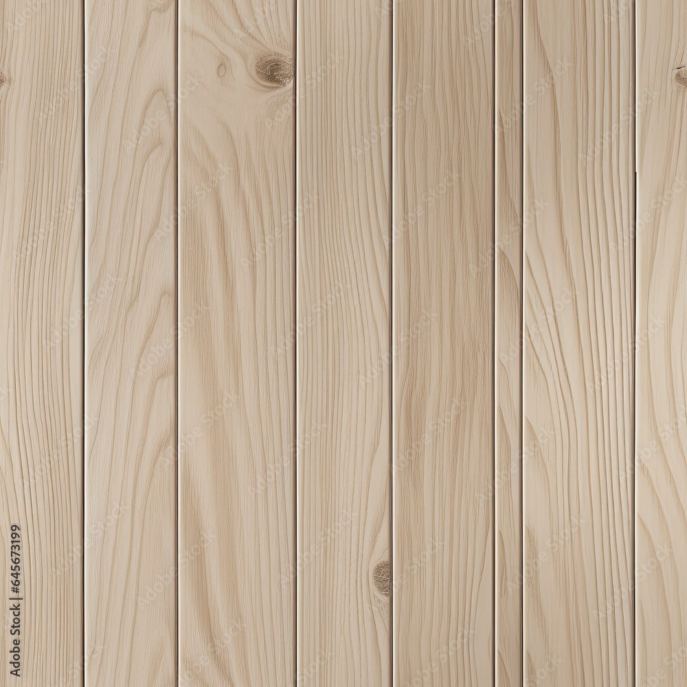 Fototapeta premium Wooden slats texture seamless pattern, Generative AI