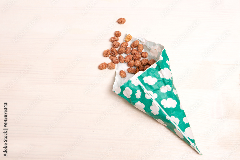 Obraz premium Bavarian nuts on a white background for Oktoberfest, Munich