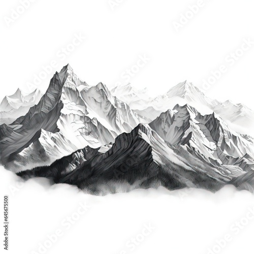 Graphic designs featuring mountains ai image generated
