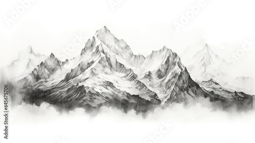 Mountains reflecting the beauty of nature ai image generated photo