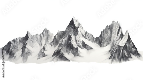 Abstract mountain illustrations ai image generated © Gulafshan