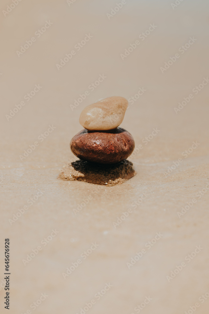 Sea stones in balance. Sea stones in balance.