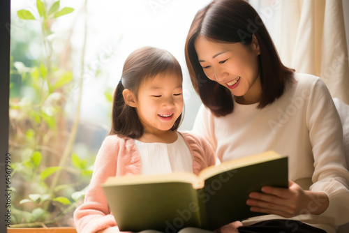 Cuddled in Comfort: Reading with Mom