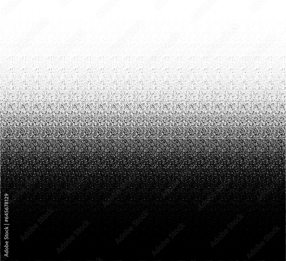 Abstract white background with black dispersion glitters texture effect. Vector Format 