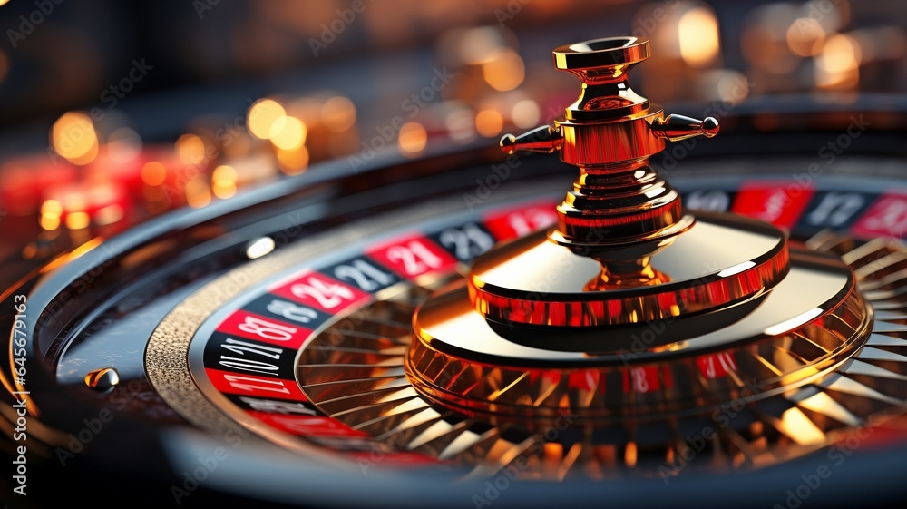 Obraz premium close-up of a roulette table.