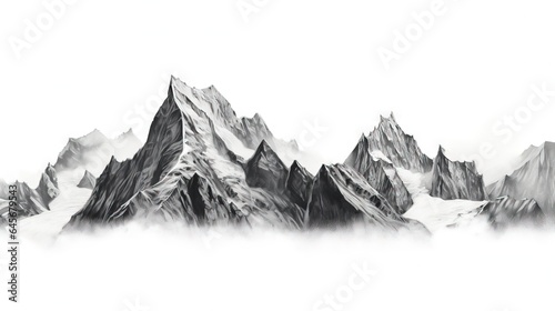 The art of mountain illustrations ai image generated © moon