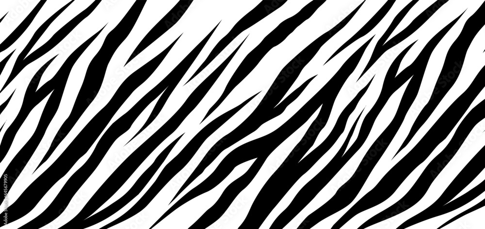 Tiger monochrome seamless pattern. Vector animal skin print. Fashion stylish organic texture. black and white Tiger monochrome seamless pattern. Vector animal skin print. Fashion stylish organic texture. black and white