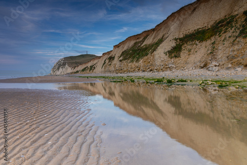 La plage du Cap Blanc-Nez en france 