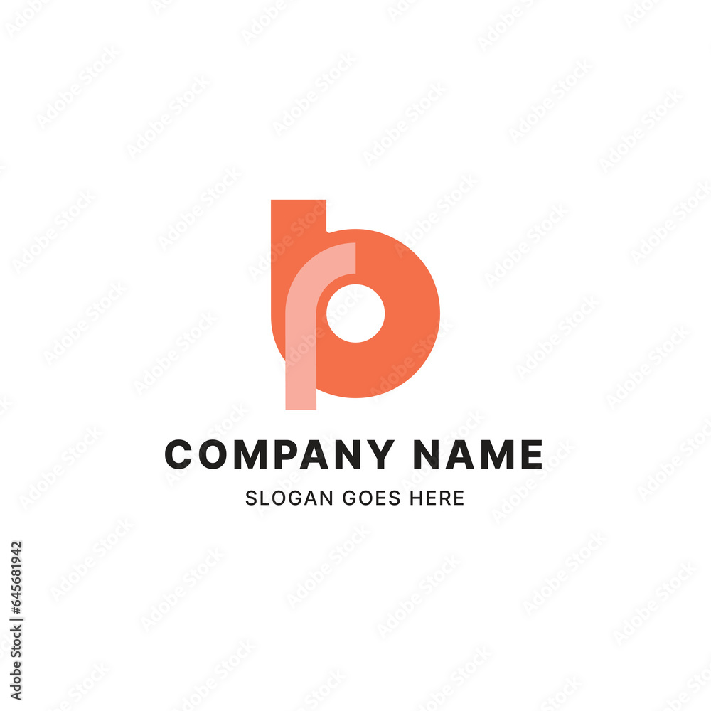 Initial letter RB logo vector design template