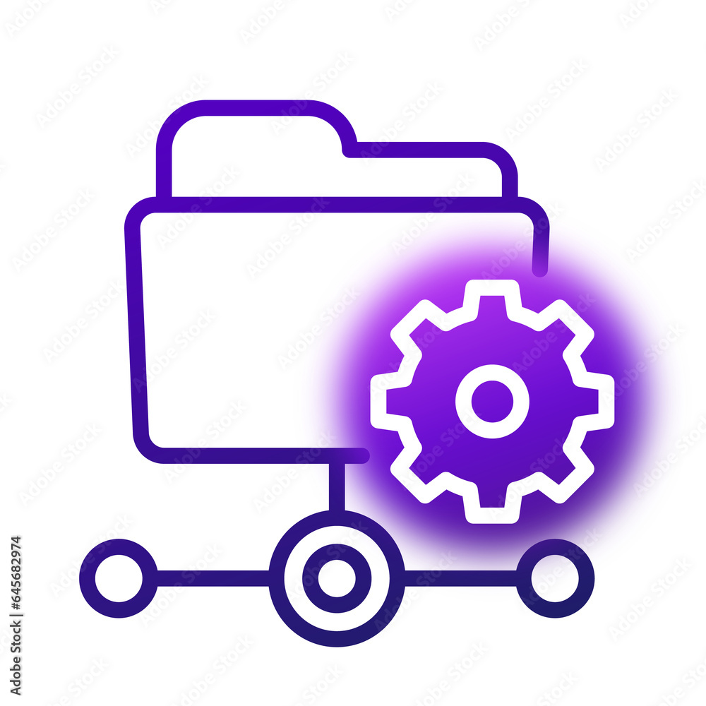 active directory icon with a folder active directory icon with a folder