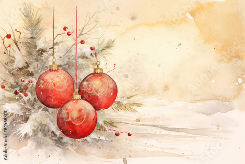 watercolour illustration of a colorful snowy christmas forest snow December cottage core in a painted textured style with pine trees for cards/journal/stationary design hand drawn look