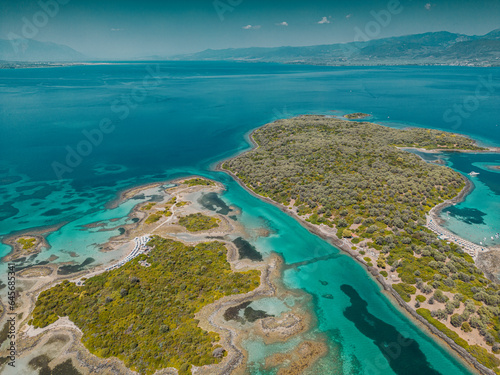 Lichadonisia, evia grecia, drone, aerial view