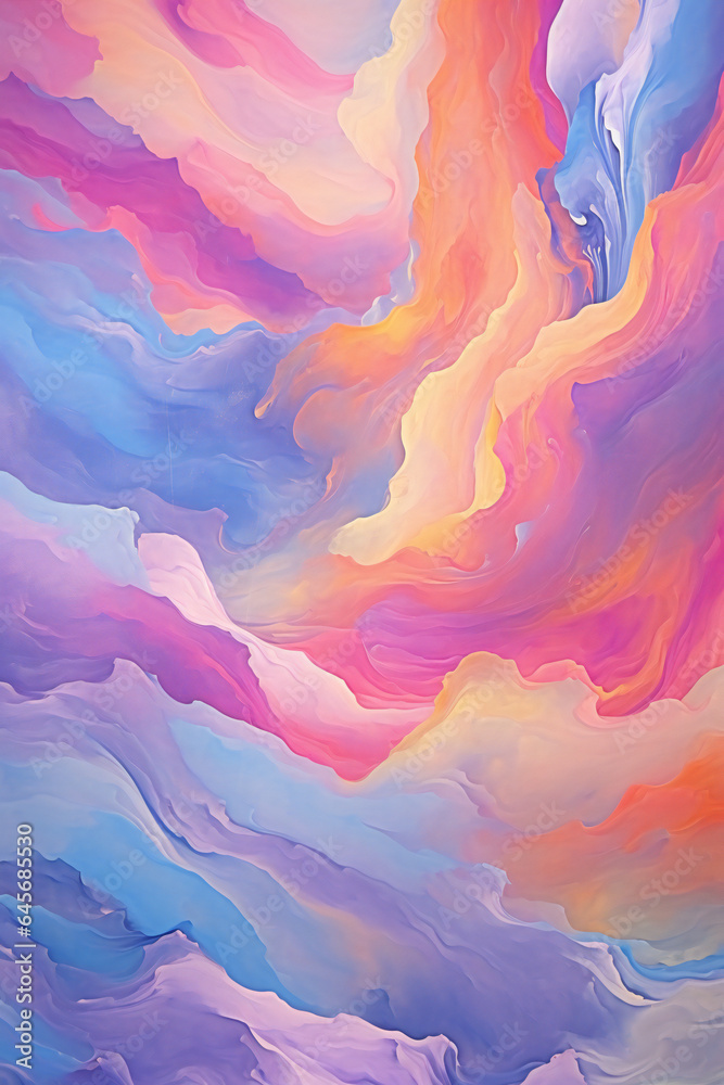 Colorful abstract background,  Acrylic painting on canvas,  Digital art