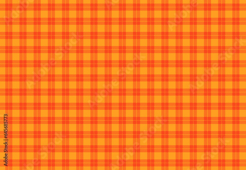 Buffalo pattern in vibrant orange and red, background inspiration from the traditional Scottish fabric made of soft plaid, also known as tartan, wool, and used in the design of a variety of garments