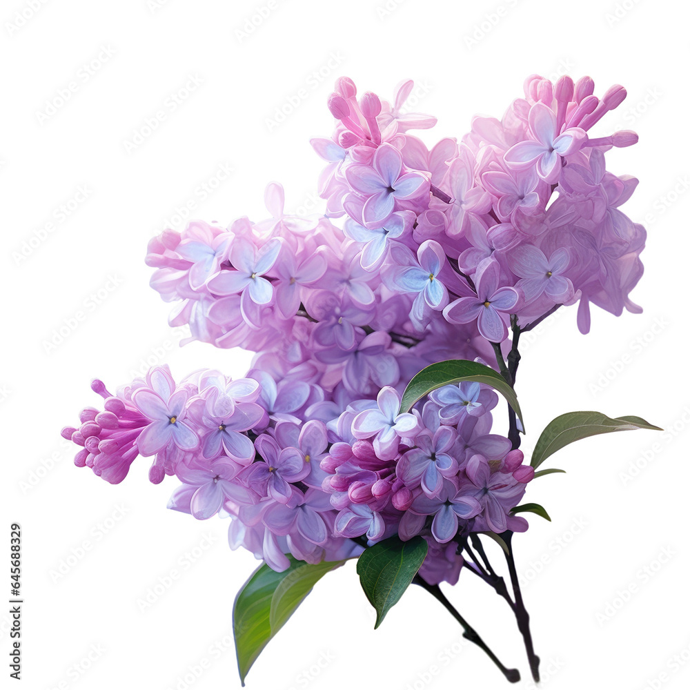 Blurry sprig of lilac transparent background Blurry sprig of lilac transparent background