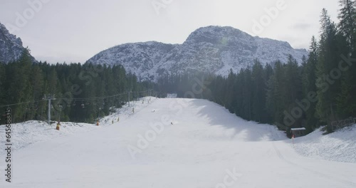 Morning Ski at Sappada Resort, Italy photo