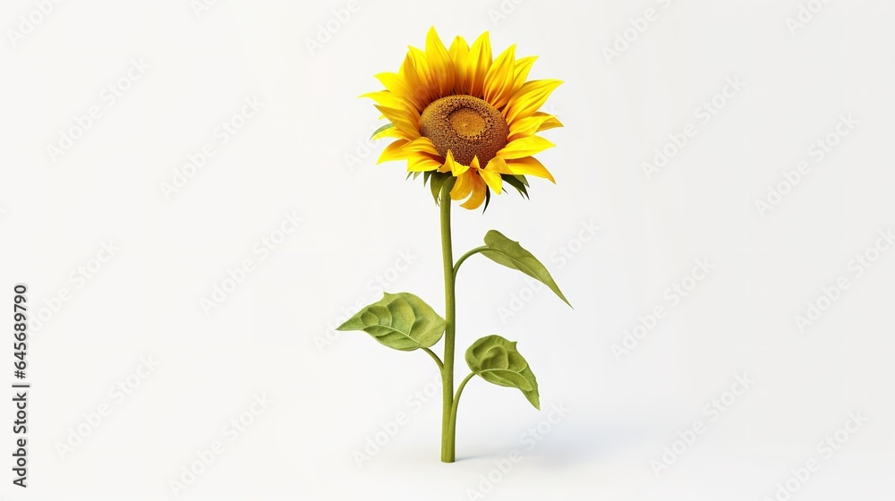 Fototapeta premium sunflower isolated on white